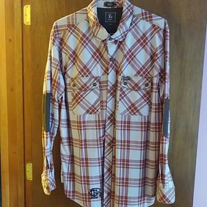 Fall stripe button down shirt